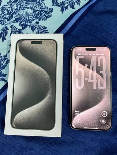 Iphone 15 Pro Max 256GB PTA approved Natural Titanium