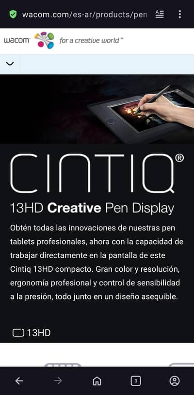 Wacom Cintiq 13 HD Touch (graphic design)