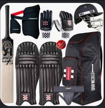 Gray nicolls batting kit for teens in pure black color