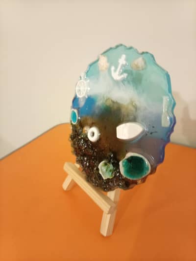 resin art ocean theme