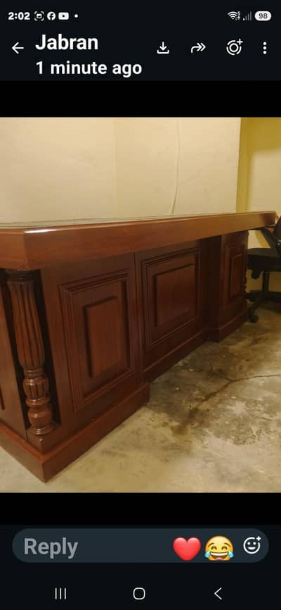 brand new executive table plus side table