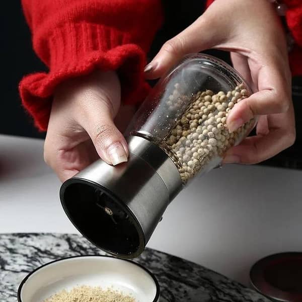 Glass Bottle Stainless Steel Pepper Grinder Spice Mill Chopper Cutter Grinder Grater Sli cer Kitchen Tools