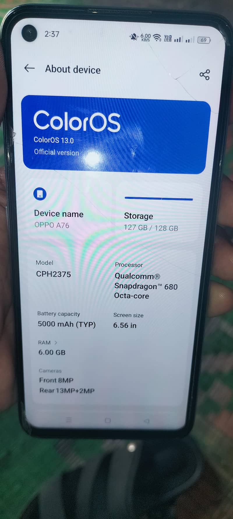 OPPO A76 0