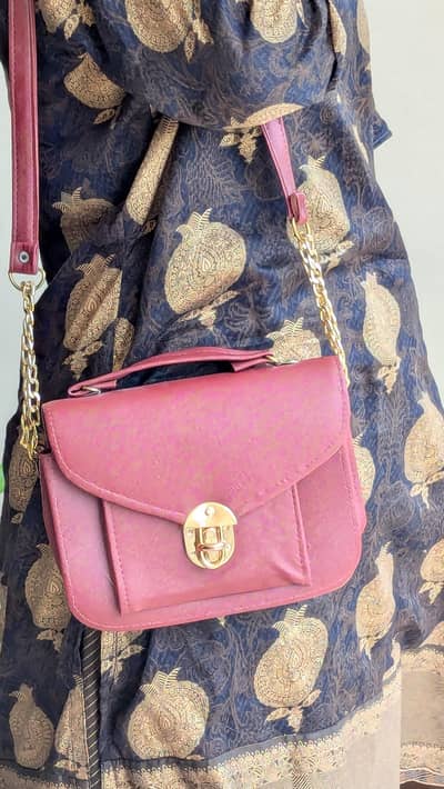 Mini red crossbody bag