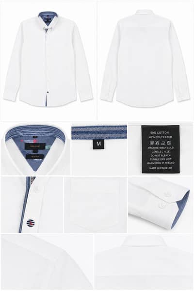 Forecast White Stripped Slim Fit Formal Shirt - Ultra Premium Cotton