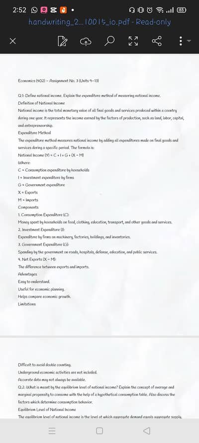 AIOU assignment number 3 for bachelor degree ( department of commerce)