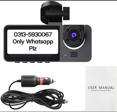 WiFi car dash camera car camera 3 channel dash cam