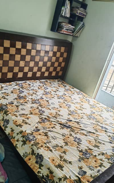 king size bed along with molty foam matress