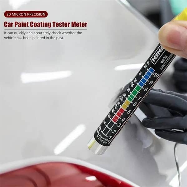 Car Paint Thickness Tester Pen: Portable Coating Gauge for Measuring Varnish and Putty on Steel Surfaces