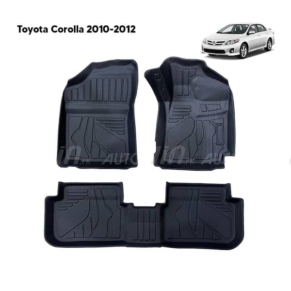 Toyota Corolla 2010-2012 TPE Floor Mats (3 pieces) Premium