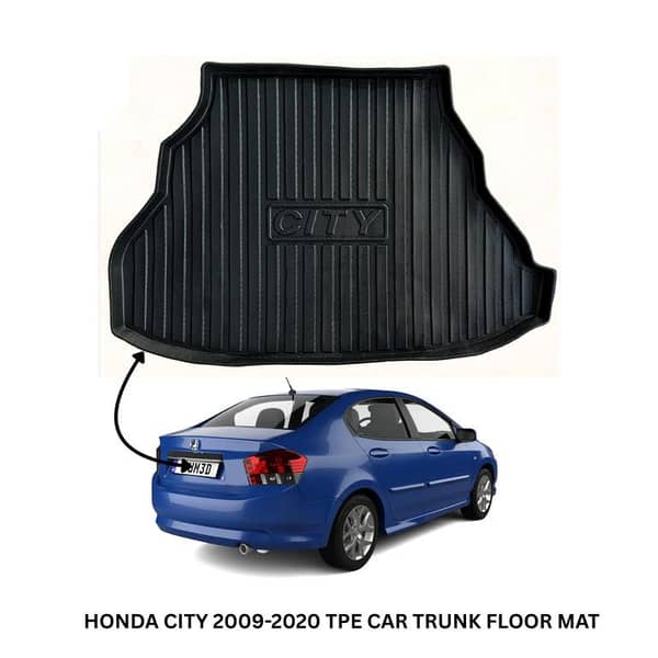 HONDA CITY 2009-2020 Trunk Floor Mat with TPE Plastic