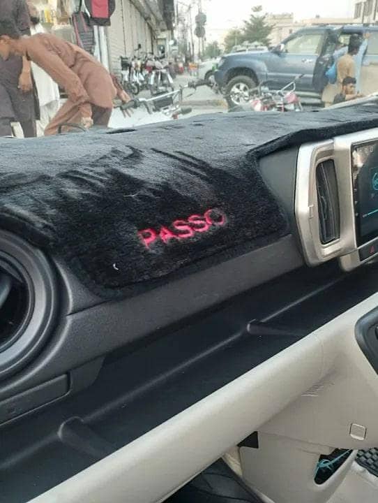 Toyota Passo Dashboard Carpet Mat Velvet Furr Non-Slip (2016-onwards)