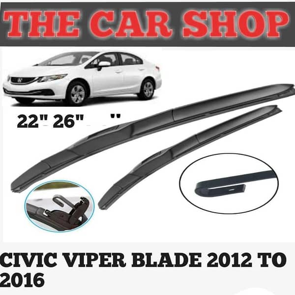 Wiper Blade for Honda Civic (2013–2016) — 22"/26" Original Size