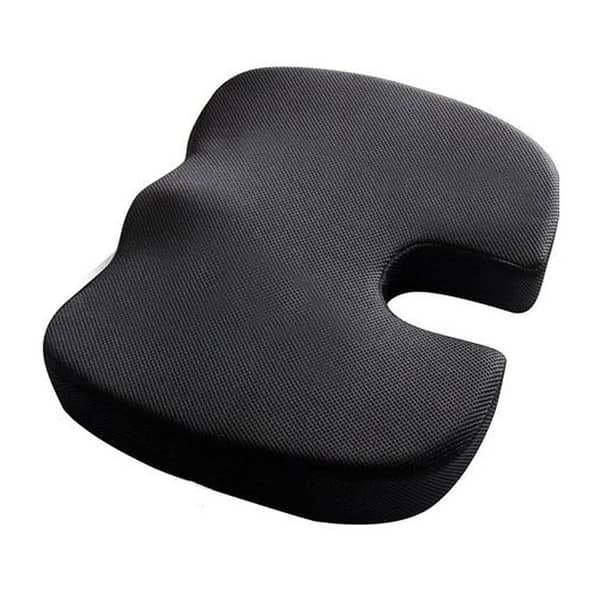 Foam Orthopedic Wedge Seat Cushion with Non-Slip Base for Coccyx Pain Relief – for Car, Desk, Computer Chairs and Travel