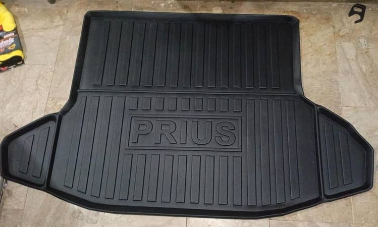 Toyota Prius PVC Trunk Mat – Premium Imported Tray-Type, Waterproof and Washable