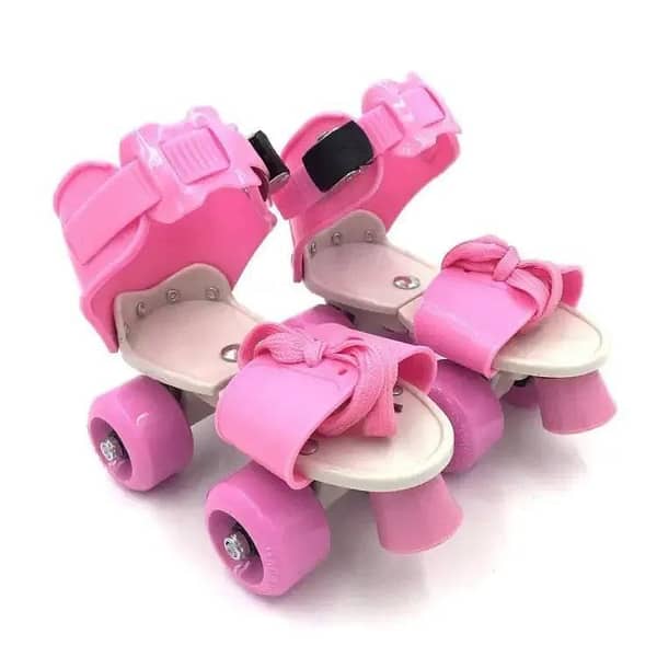 Adjustable Quad Speed Roller Skates Double Row Wheel Shoes