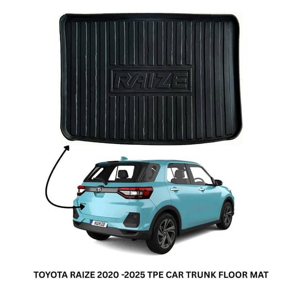 TOYOTA RAIZE Trunk Plastic Mat (2020-2025) – Custom-Fit Cargo Liner