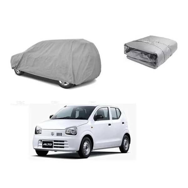 Dust-Proof Parachute Silver Car Top Cover for Suzuki Alto (New Shape) with Storage Bag