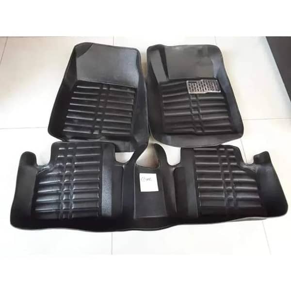 5D Black Floor Mats for Honda Civic 2012-2015 (Rebirth Model) - 4-Piece Set