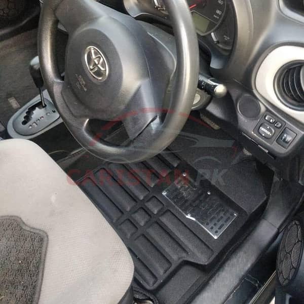 Toyota Vitz 5D Floor Mats, Black, for 2017-2023