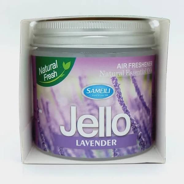 Jello Lavender Scent Air Freshener | Gel Odor Eliminator for Home, Closet, Bathroom, Car – 220g