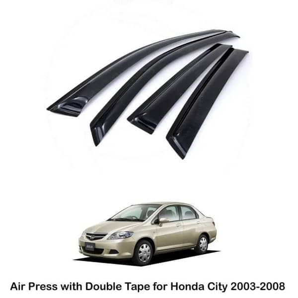 Pack of 4 Air Press with Double Tape for Honda City (2003–2008)