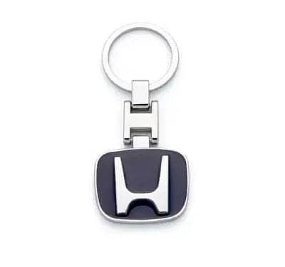 3D Metal Keychain with Honda Logo – Black
