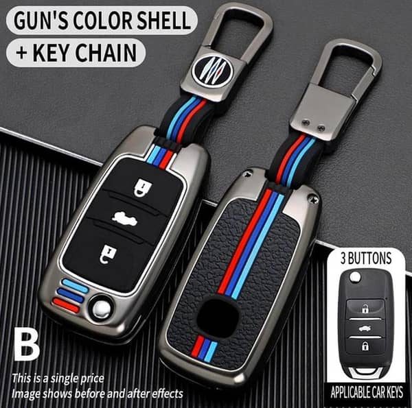 Changan Alsvin Premium Zinc Alloy Key Cover, Waterproof, Dustproof, Glow-in-the-Dark, Folding Key / Jack Knife