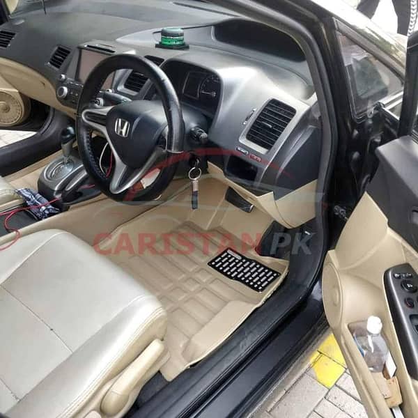 Honda Civic Reborn 5D Floor Mats Beige (2006-2011)