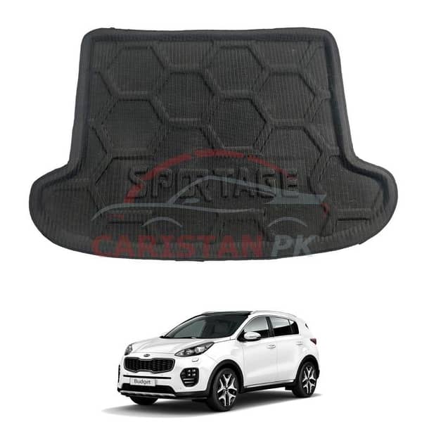 KIA Sportage Foam Trunk Mat – Black, Custom Fit