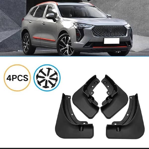 MudFlap for Haval Jolion – Black, Premium Quality, Easy to Install (4 pcs)