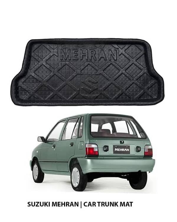 SUZUKI Mehran EVA Trunk Floor Mat in Black Rubber Carpet for Mehran Car Trunk