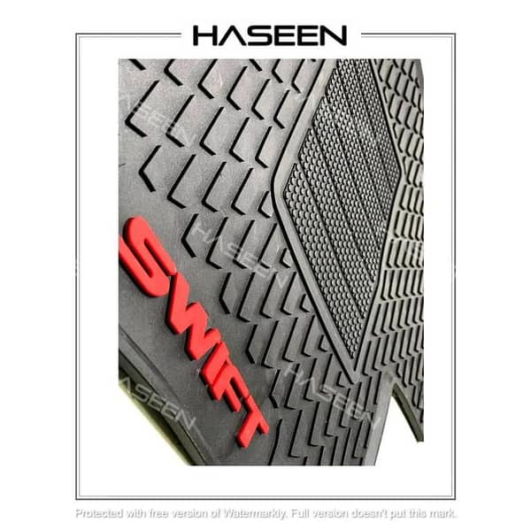 SUZUKI Swift 2022 Heavy-Duty Latex Rubber Car Floor Mat - Diamond Premium Series