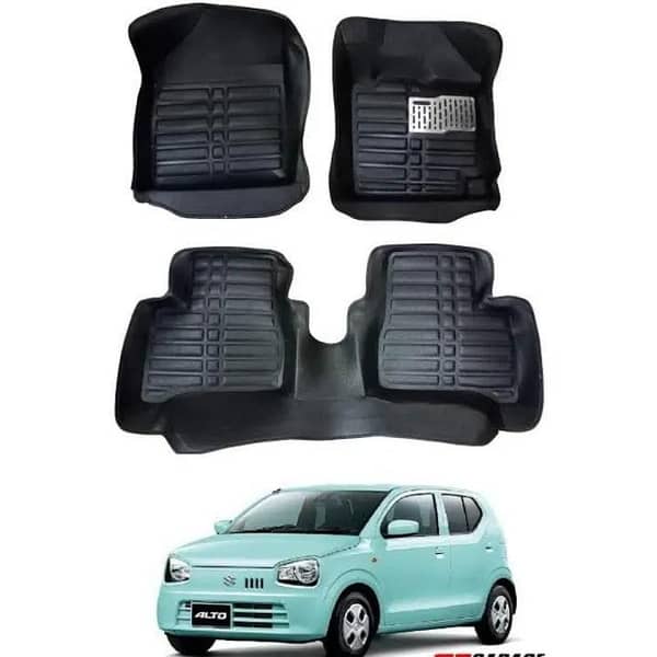 3Pcs 5D Floor Mats for New Alto 660cc – Premium Quality