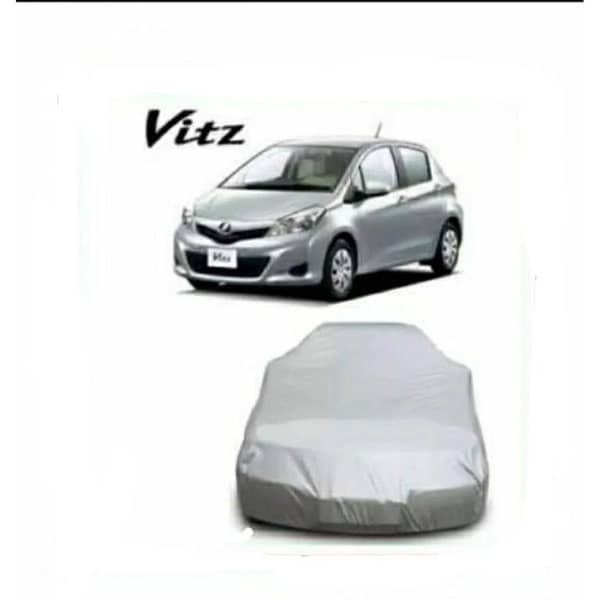 Car Top Cover for Toyota Vitz (All Models) Parachute, Silver