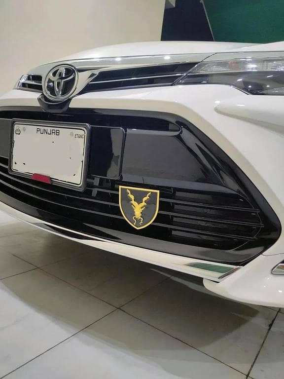 Markhor Metal Logo Grill – Universal Size for All Cars, Black