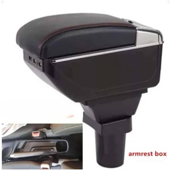 Arm Rest Console with 7 USB Ports and Cup Holder Fitting