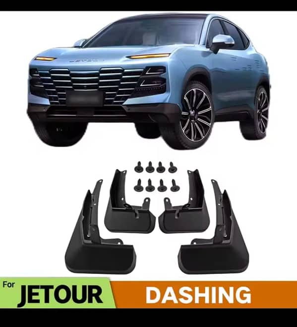Jetour Dashing Mud Flaps/Guards – 4-Piece Premium Imported, Includes Screws