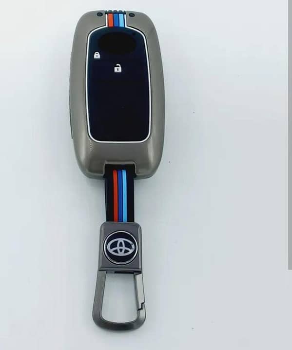 Toyota Raize Zinc Alloy Metal Key Cover with Key Chain