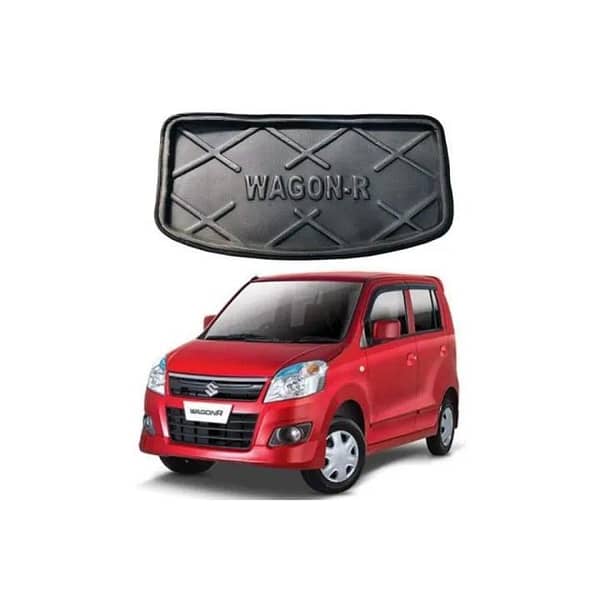 Car Rear Trunk Mat for Suzuki Wagon R – Floor Boot Tray Liner, Luggage Mud Carpet Cargo Pad