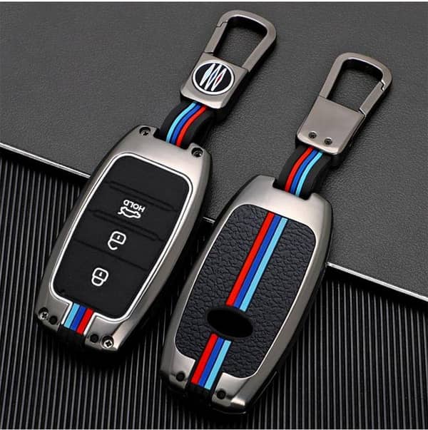 KIA Sportage / Sorento / Stonic Zinc Alloy Key Fob Cover – Premium Gun Metal