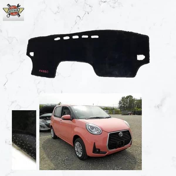 TOYOTA PASSO Velvet Dashboard Mat (2016-2022) – Black