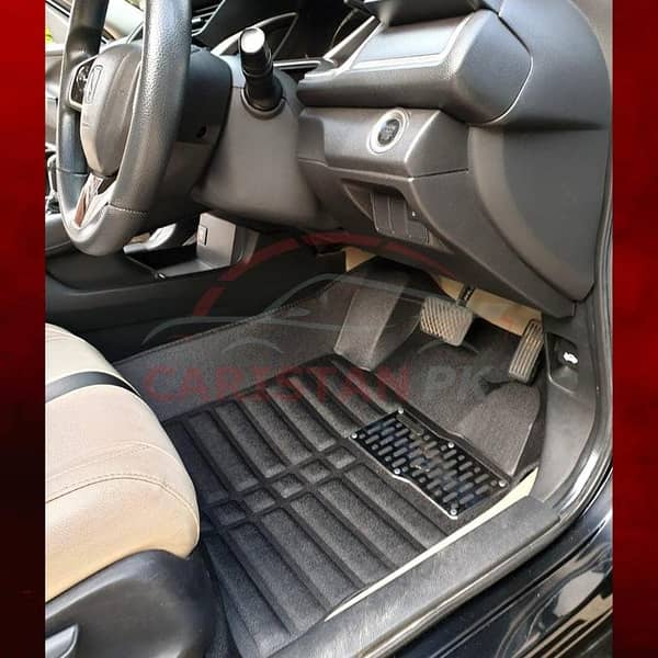Honda Civic 5D Floor Mats Black (2016-2021)