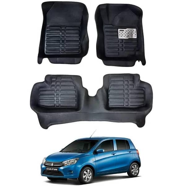 5D Floor Mats for Suzuki Cultus (New 2016-2023) Black