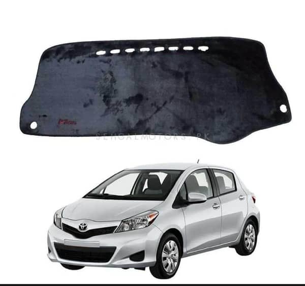 Toyota Vitz (2010-2017) Dashboard Velvet Mat - Premium Imported Quality