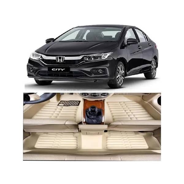Honda City 2022-2023 5D Floor Mats – Beige