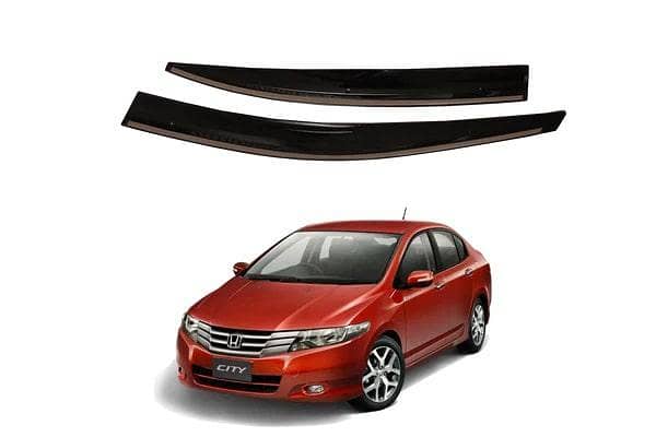 Honda City (2009–2021) Air Pressure / Sun Visor Set — 4 Pieces (Double-Sided Tape)