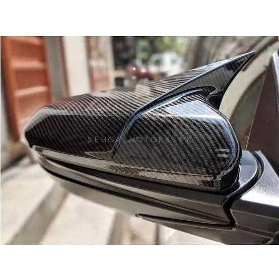 Honda Civic X Carbon Fiber Side Mirror Cover – Batman Style