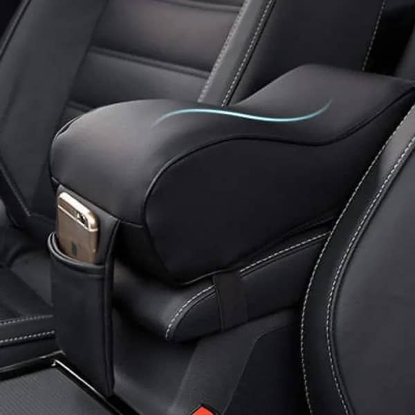 Arm Rest Cushion for Cars - Black