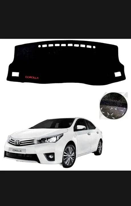 Toyota Corolla (2014–2023) Dashboard Carpet Mat in Velvet Furr, High-Quality